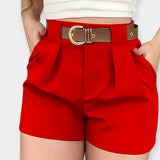 Pantaloni Plisați cu Talie Înaltă