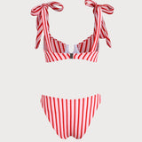 Set Bikini cu Dungi Roz