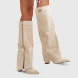 Botine Înalte cu Design Elegant
