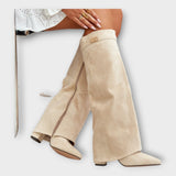 Botine Înalte cu Design Elegant