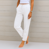 Sara - Pantaloni elastici din in Premium