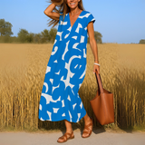 Magda - Rochie fluidă cu decolteu în V
