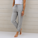Sara - Pantaloni elastici din in Premium