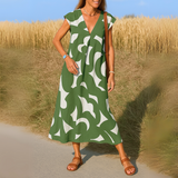 Magda - Rochie fluidă cu decolteu în V