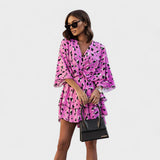 Carla - Rochie Florală Scurtă