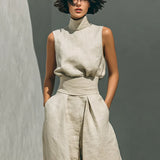 Flor | Set minimalist de bluză și pantaloni
