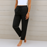 Sara - Pantaloni elastici din in Premium