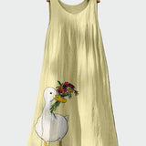 Rochie cu Model de Rață