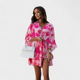 Carla - Rochie Florală Scurtă