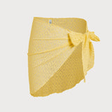 Set de Bikini Texturat Jacquard Galben
