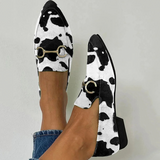 Diana - Mocasin cu Detaliu de Cataramă Impresată