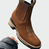 Botine cowboy din piele