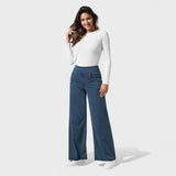 Irene - Pantaloni din denim cu croi larg