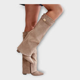 Botine Înalte cu Design Elegant