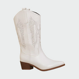 Botine cowboy occidentale din piele