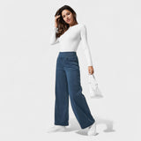 Irene - Pantaloni din denim cu croi larg