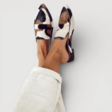 Amália - Mocasini cu model abstract