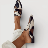 Amália - Mocasini cu model abstract