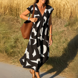Magda - Rochie fluidă cu decolteu în V