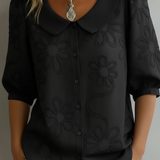 Celeste | Bluza ușoară florală cu eleganță naturală