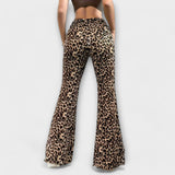 Francisca - Pantaloni cu croială leopard