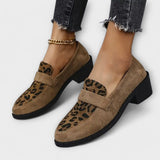 Pantofi eleganți pentru femei cu model de leopard