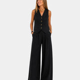 Assia | Set de vestă fără mâneci și pantaloni