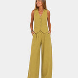 Assia | Set de vestă fără mâneci și pantaloni