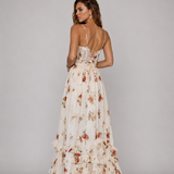 Sónia - Rochie midi cu model floral