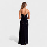 Verona - Rochie maxi din dantelă florală