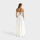 Verona - Rochie maxi din dantelă florală