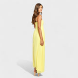 Flóssi - Rochie maxi galbenă