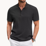 Cămașă Henley - Placket Scurt cu Butoni
