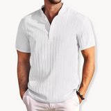 Cămașă Henley - Placket Scurt cu Butoni