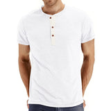 Tricou Henley - Material Moale Guler