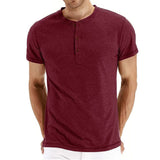 Tricou Henley - Material Moale Guler