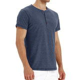 Tricou Henley - Material Moale Guler