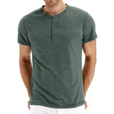 Tricou Henley - Material Moale Guler