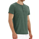 Tricou Henley - Material Moale Guler