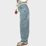 Valéria - Pantaloni din denim largi
