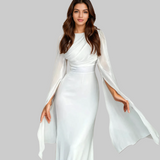 Isabela - Rochie Lungă din Satin