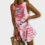 Inês - Rochie Mini Roz Model Miraba