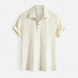 Cămașă Polo - Guler Tricotat Jacquard