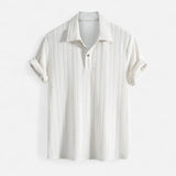 Cămașă Polo - Guler Tricotat Jacquard