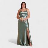 Lúcia - Rochie lungă Satin