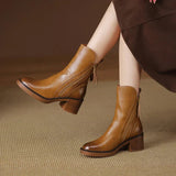 Clara - Botine din piele