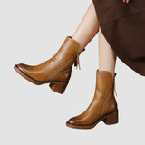 Clara - Botine din piele