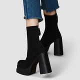 Olga - Botine cu stil modern și confort de nubuc