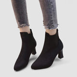 Rita - Botine cu platformă din suede