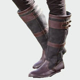 Botine retro din piele